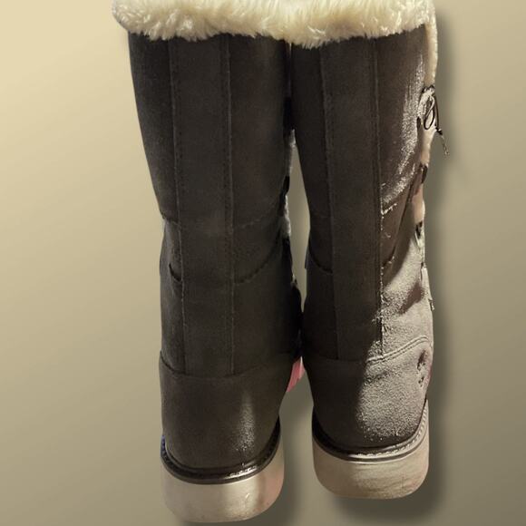 Women's 9.5 TIMBERLAND Kenniston Muk Tall Gray Suede Boots - Picture 6 of 12